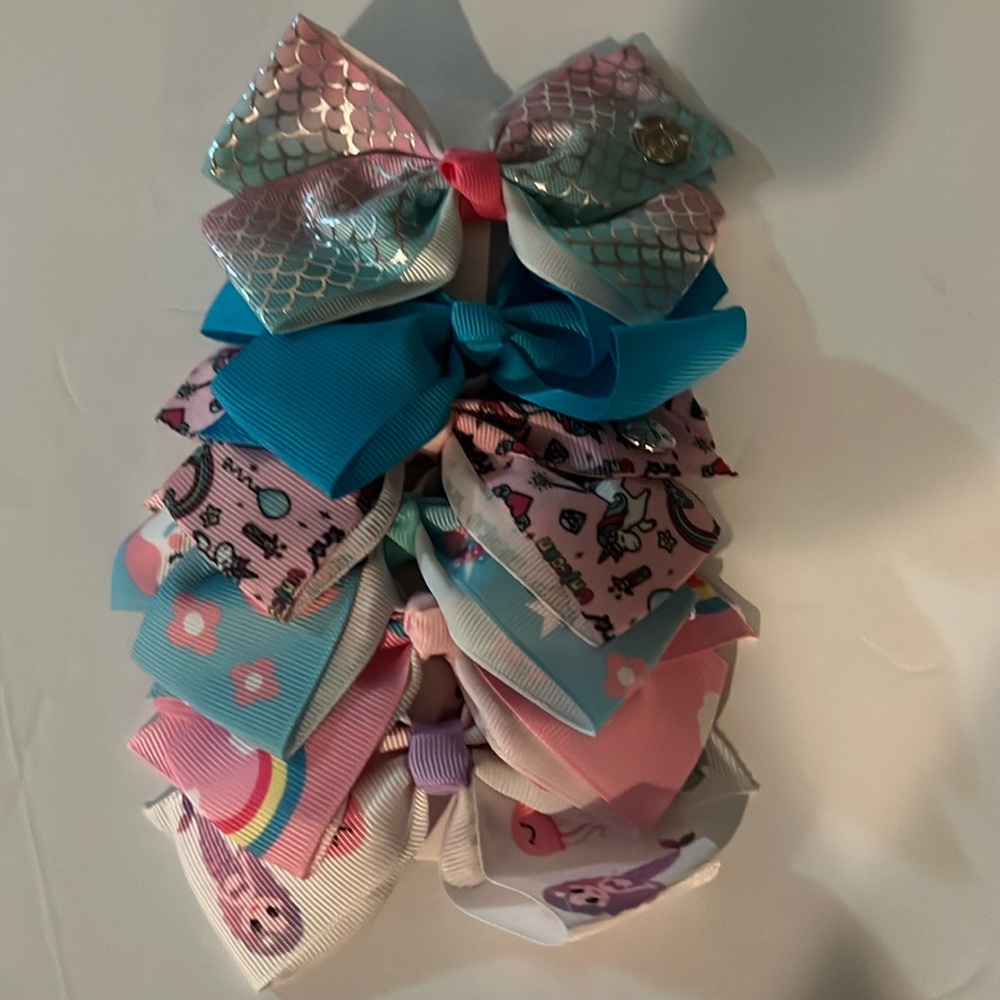 6 pack of girls bows